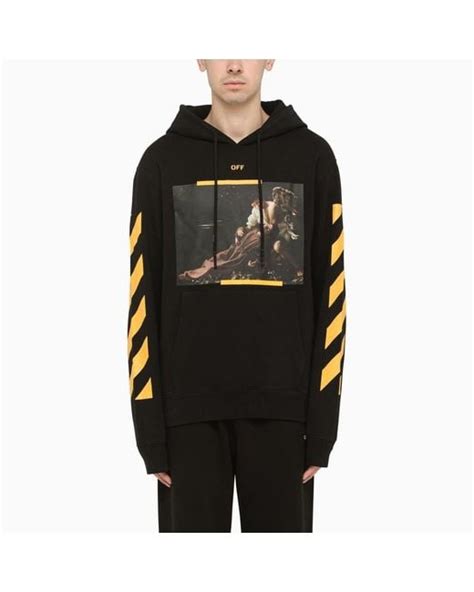 felpa off white gialla